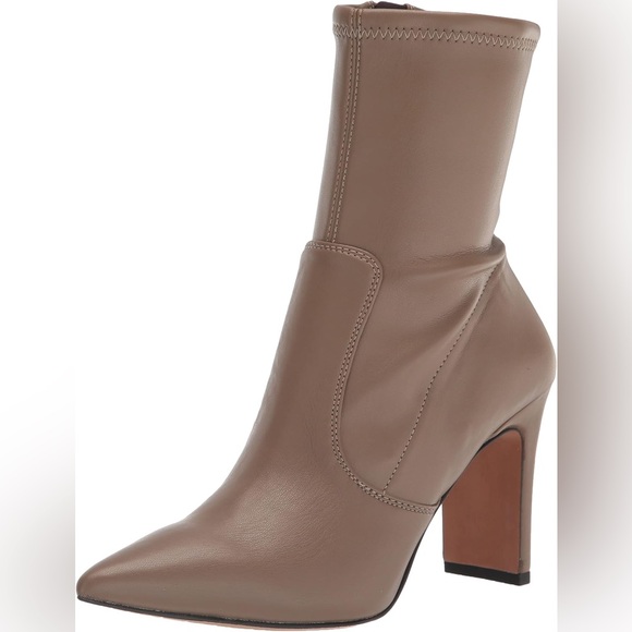 🆕Franco Sarto NEW SIZE 8 Women's L-Avana Mid Calf Boot Taupe Vegan - Picture 2 of 6